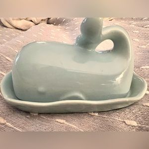 Creative co-op Whale butter dish. Like new.